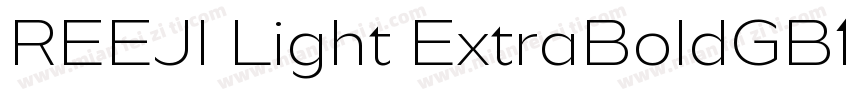 REEJI Light ExtraBoldGB10 Regular字体转换